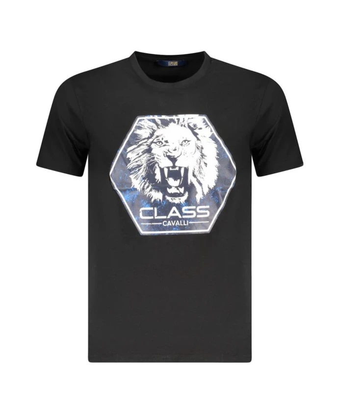 Футболка с изображением черного льва Cavalli Class, черный
Футболка с изображением черного льва Cavalli Class, черный