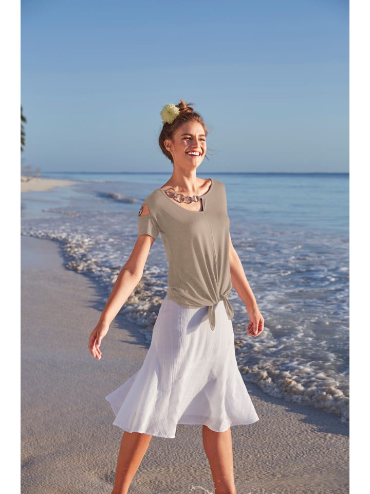 Рубашка с короткими рукавами песочного цвета Heine
Рубашка с короткими рукавами песочного цвета Heine