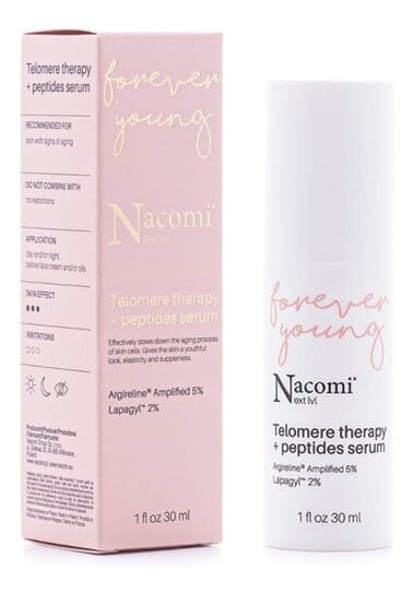 Теломерная терапия с пептидами, 30 мл Nacomi, Next Level
Теломерная терапия с пептидами, 30 мл Nacomi, Next Level
