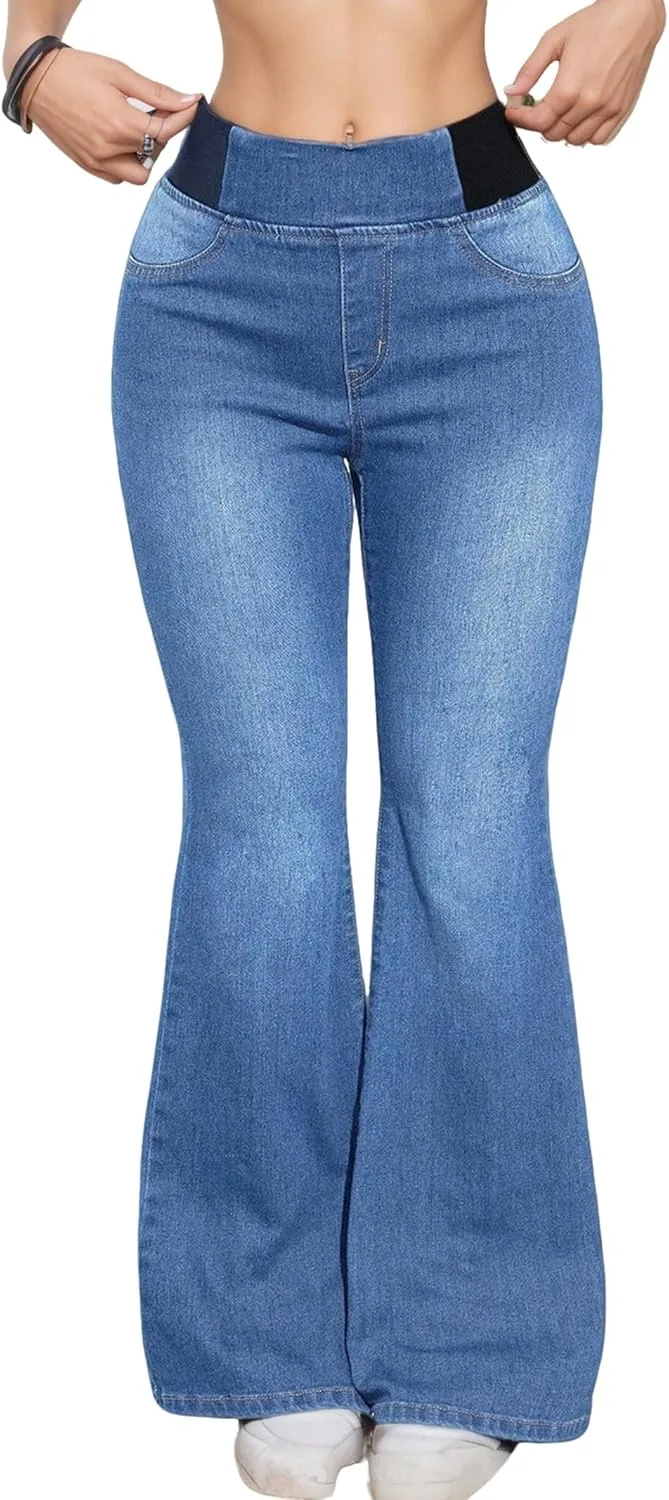 Джинсы для женщин с эффектом коррекции фигуры, эластичные, с высокой талией и расклешенным низом Xadsfeel
Джинсы для женщин с эффектом коррекции фигуры, эластичные, с высокой талией и расклешенным низом Xadsfeel