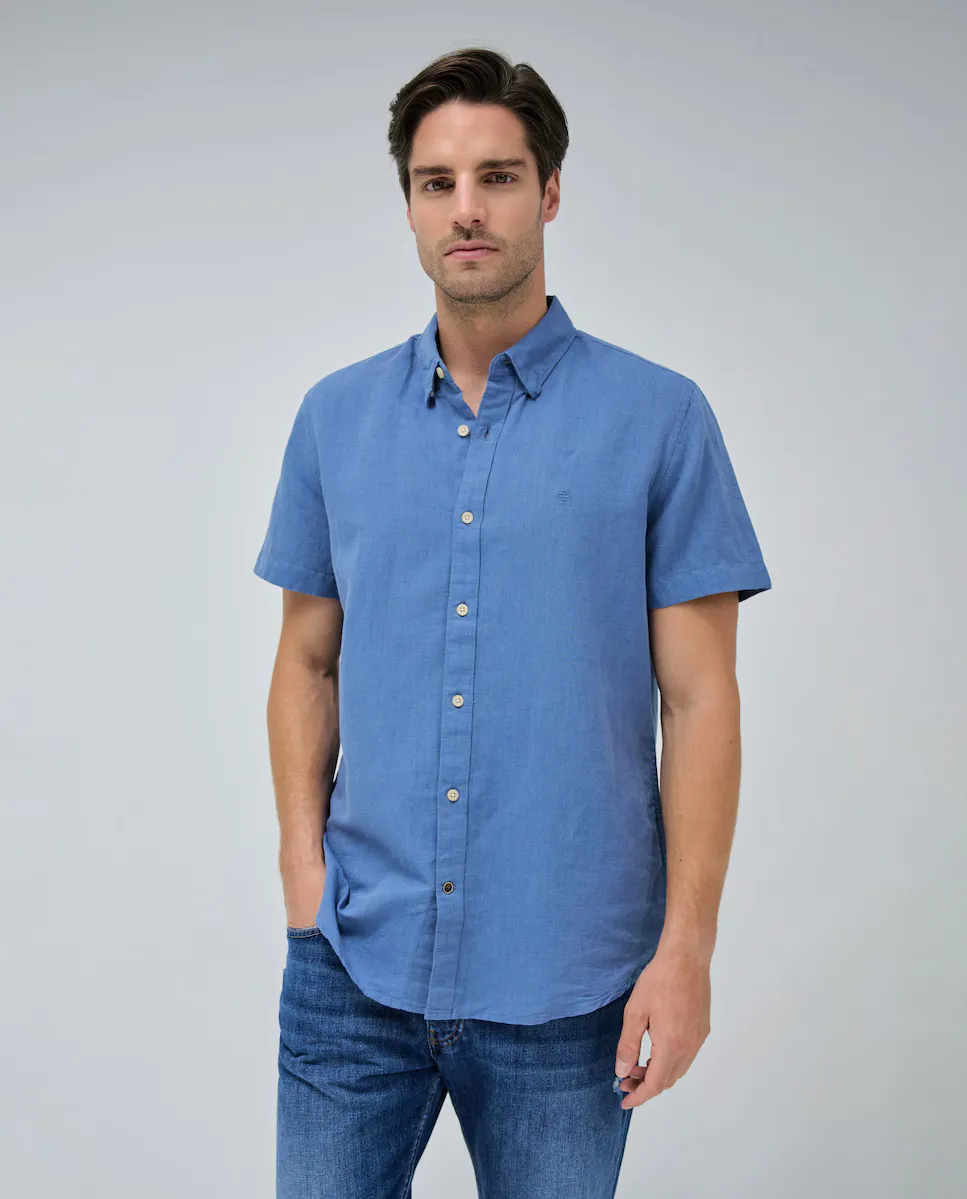 Обычная мужская рубашка однотонная с короткими рукавами Salsa Jeans, светло-голубой
Обычная мужская рубашка однотонная с короткими рукавами Salsa Jeans, светло-голубой