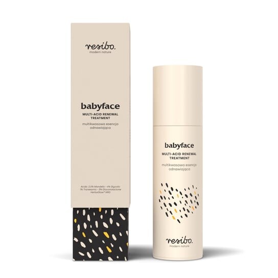 Мультикислотная обновляющая эссенция, 50 мл Resibo Babyface
Мультикислотная обновляющая эссенция, 50 мл Resibo Babyface