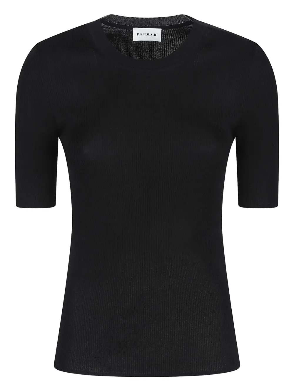 Трикотажный топ с короткими рукавами P.A.R.O.S.H., черный
Трикотажный топ с короткими рукавами P.A.R.O.S.H., черный