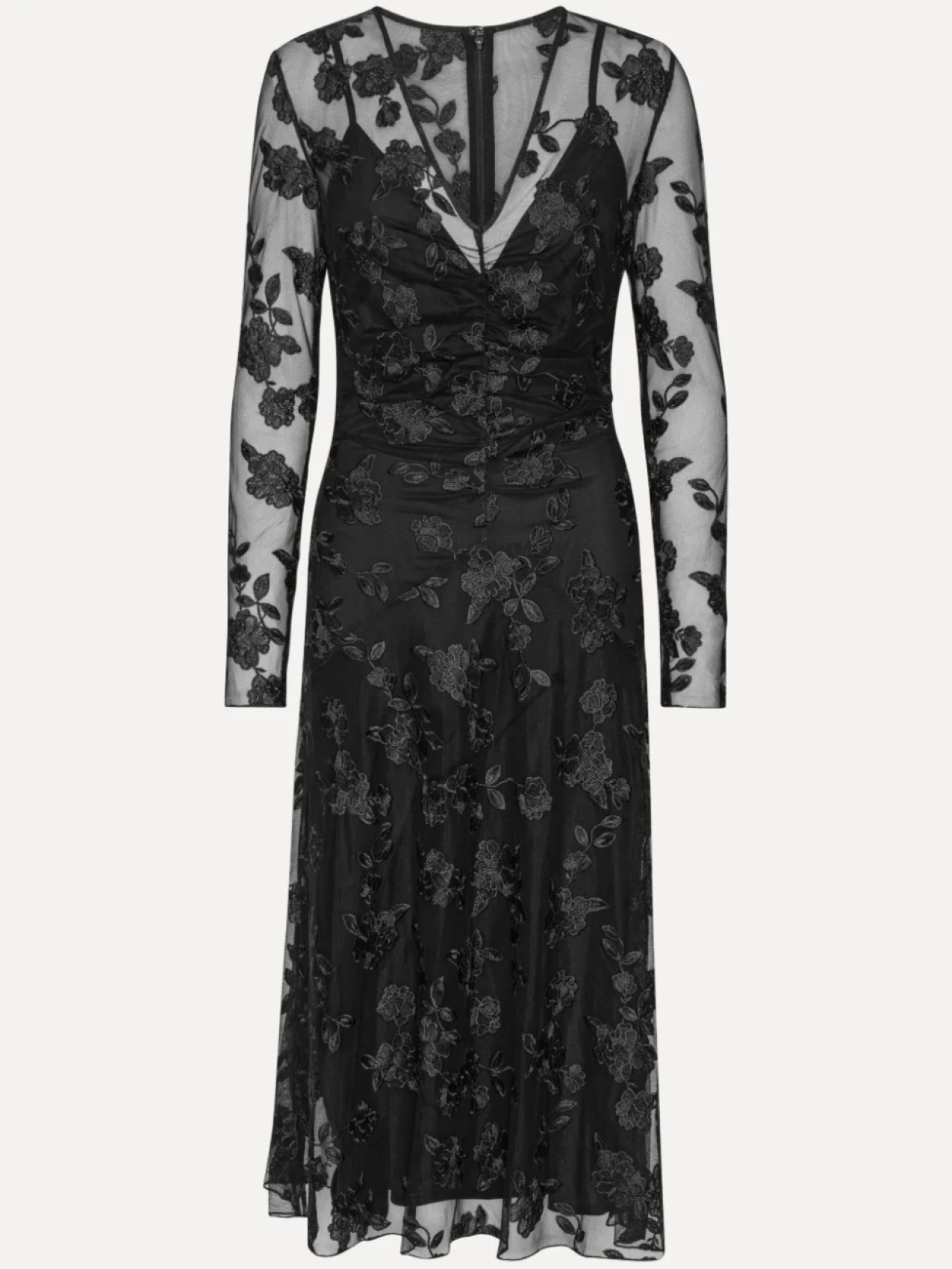 ROTATE BIRGER CHRISTENSEN кружевное платье миди с V-образным вырезом, черный
ROTATE BIRGER CHRISTENSEN кружевное платье миди с V-образным вырезом, черный