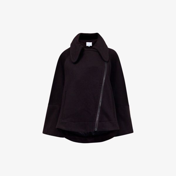 Байкерская куртка Boxy-Fit из шерстяной смеси с высоким воротом Leem, коричневый
Байкерская куртка Boxy-Fit из шерстяной смеси с высоким воротом Leem, коричневый