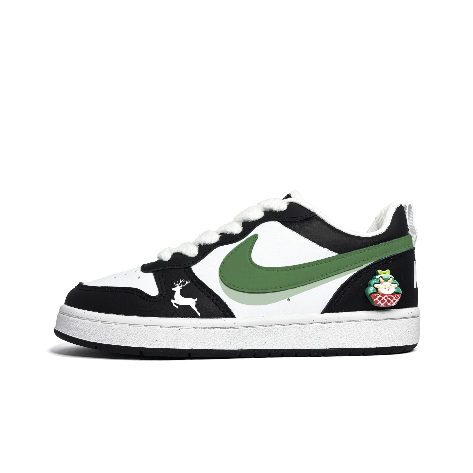 Nike Court Borough Holy Egg Green Slip Resistant Abrasion Resistant Low top Kids' Skateboarding Shoes Army Green
Nike Court Borough Holy Egg Green Slip Resistant Abrasion Resistant Low top Kids' Skateboarding Shoes Army Green