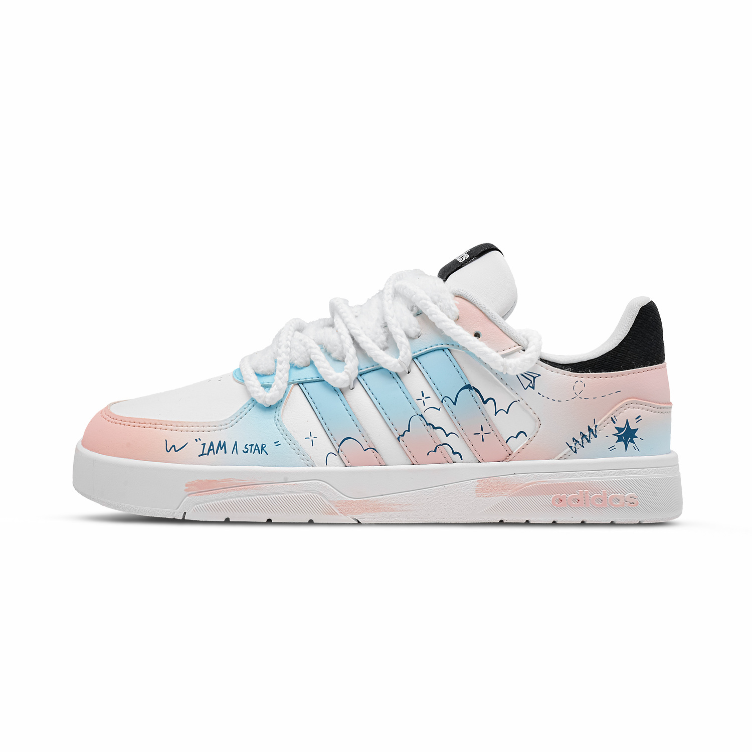 Adidas Neo Кроссовки для скейтбординга Courtbeat Cloud Star Sweet Paint Thermal Low top, унисекс, розово-голубые
Adidas Neo Кроссовки для скейтбординга Courtbeat Cloud Star Sweet Paint Thermal Low top, унисекс, розово-голубые