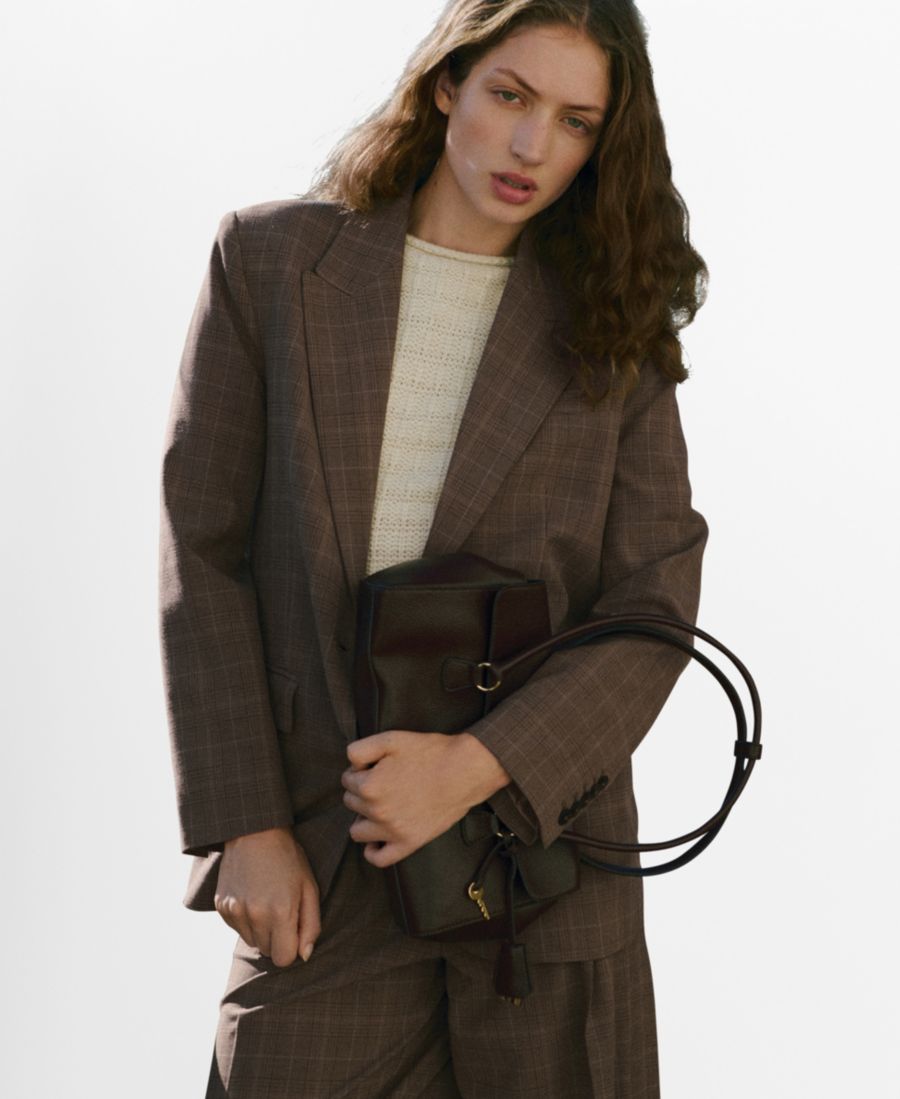 Женский клетчатый пиджак для костюма MANGO, Medium Brown
Женский клетчатый пиджак для костюма MANGO, Medium Brown