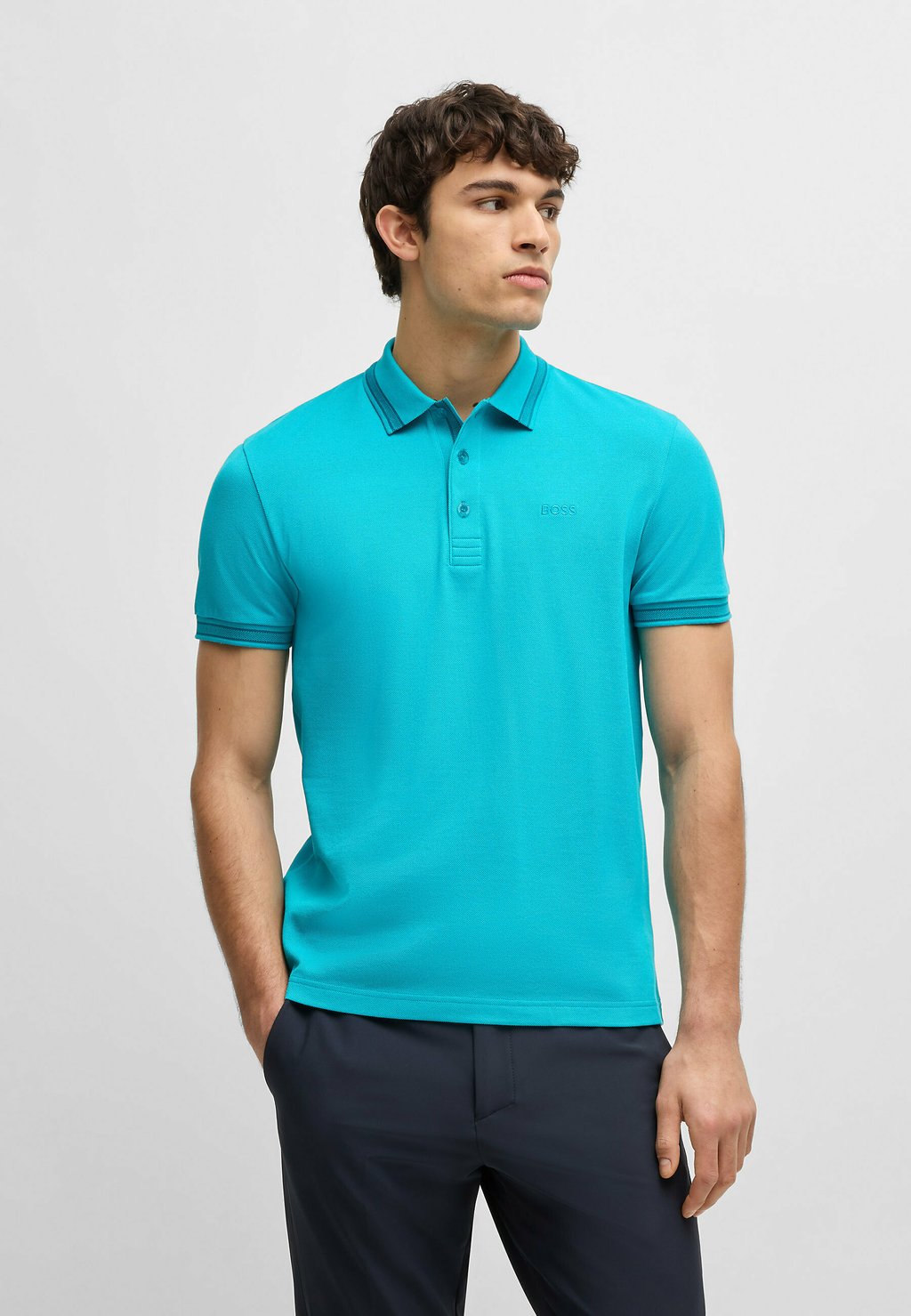 Рубашка поло PADDY BOSS, светло-голубой
Рубашка поло PADDY BOSS, светло-голубой