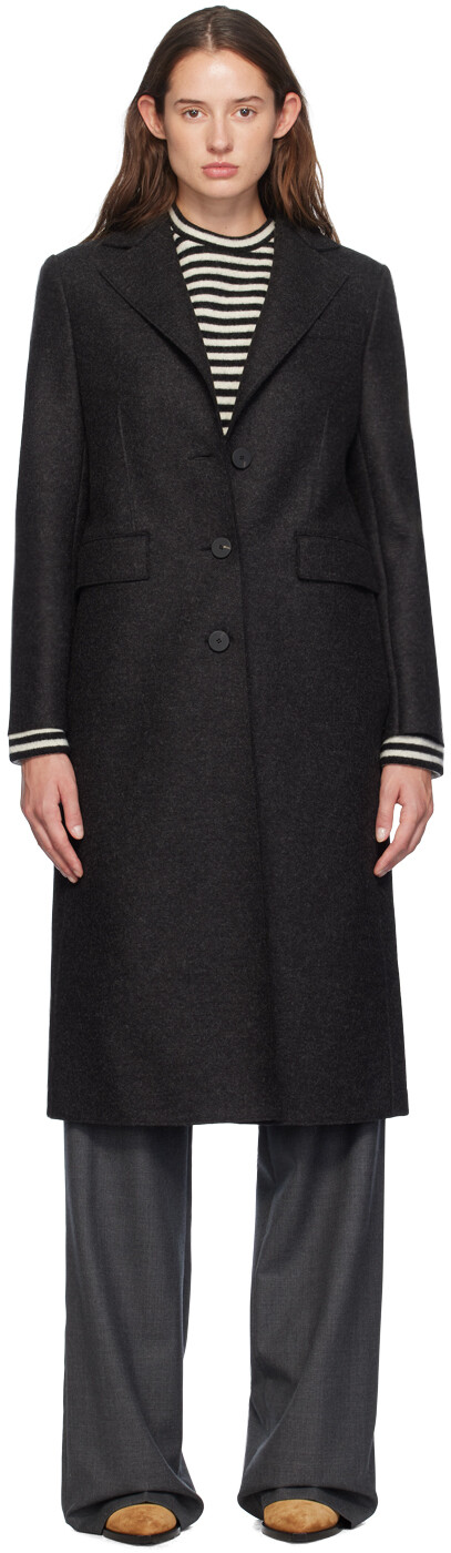 Серое пальто с подплечниками Harris Wharf London
Серое пальто с подплечниками Harris Wharf London