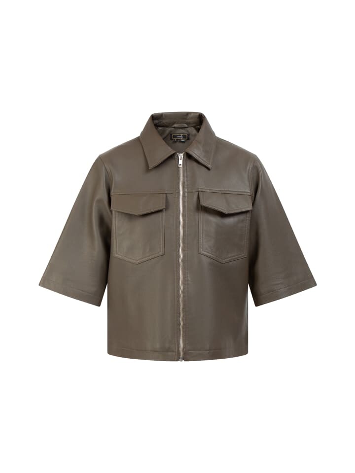 Кожаная куртка faina, серо-коричневый
Кожаная куртка faina, серо-коричневый