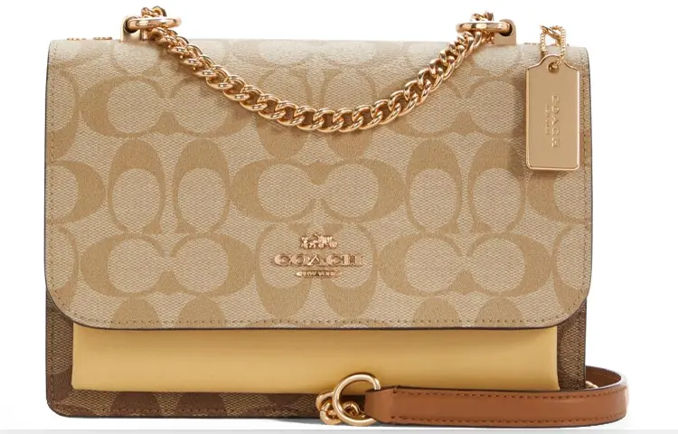 COACH Кожаный дорожный саквояж с канвасом 
COACH Кожаный дорожный саквояж с канвасом