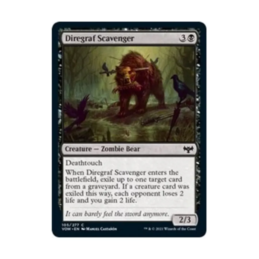 CCG Диреграф-Мусорщик (клавиша C), MTG - Innistrad: Crimson Vow
CCG Диреграф-Мусорщик (клавиша C), MTG - Innistrad: Crimson Vow