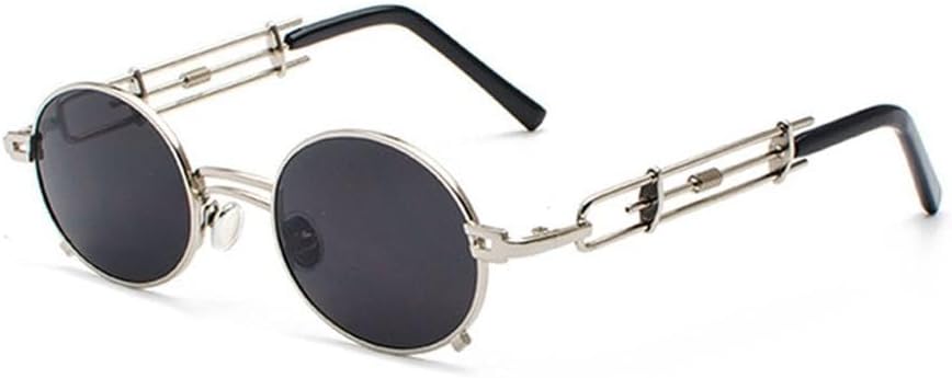 Панк-очки овальной формы красного цвета для мужчин, металлическая черная оправа, хип-хоп, для женщин, винтажные маленькие солнцезащитные очки, аксессуары в стиле стимпанк 90-х KTUCN, 6 Silver Grey
Панк-очки овальной формы красного цвета для мужчин, металлическая черная оправа, хип-хоп, для женщин, винтажные маленькие солнцезащитные очки, аксессуары в стиле стимпанк 90-х KTUCN, 6 Silver Grey