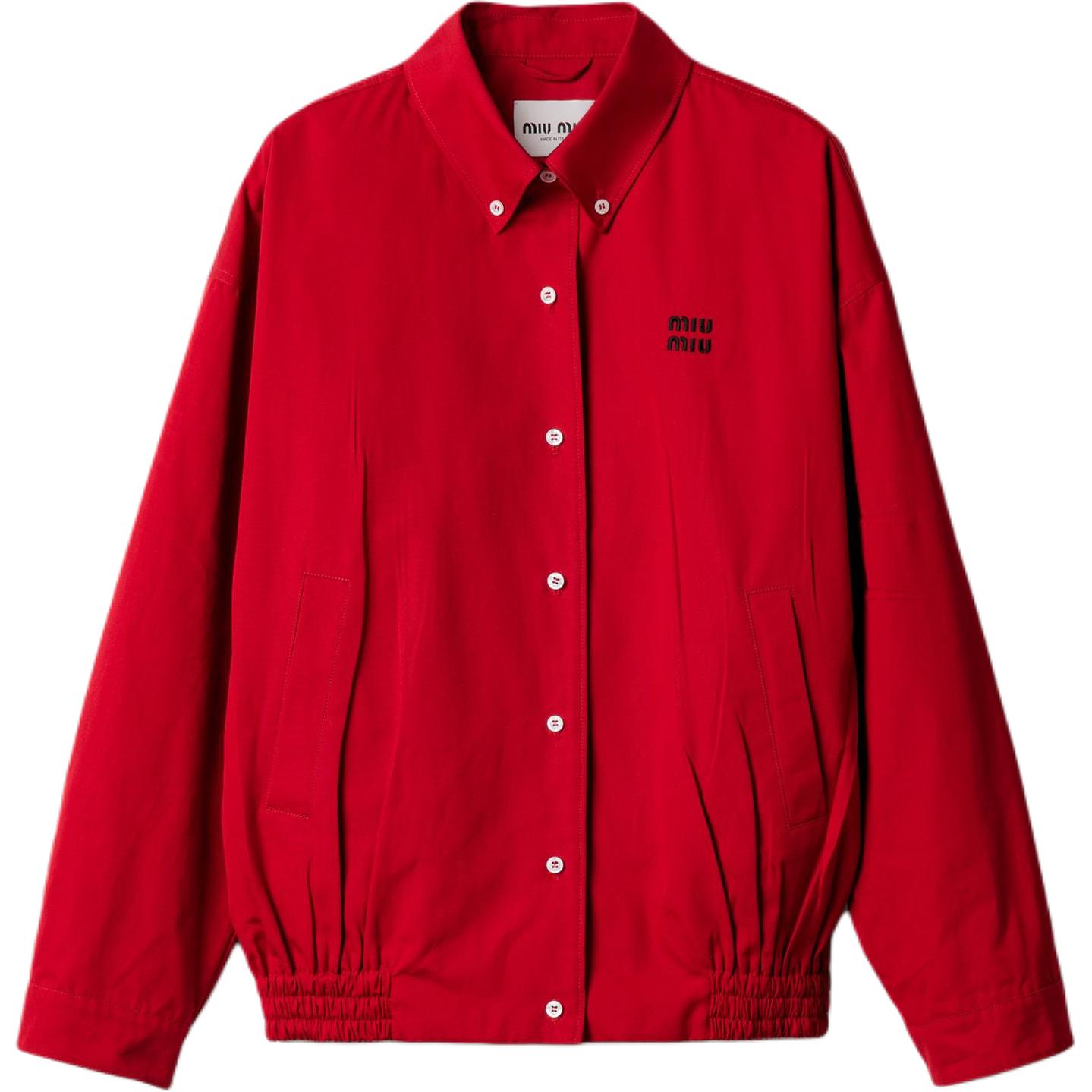 MIU MIU Бомбер из поплина, Scarlet
MIU MIU Бомбер из поплина, Scarlet