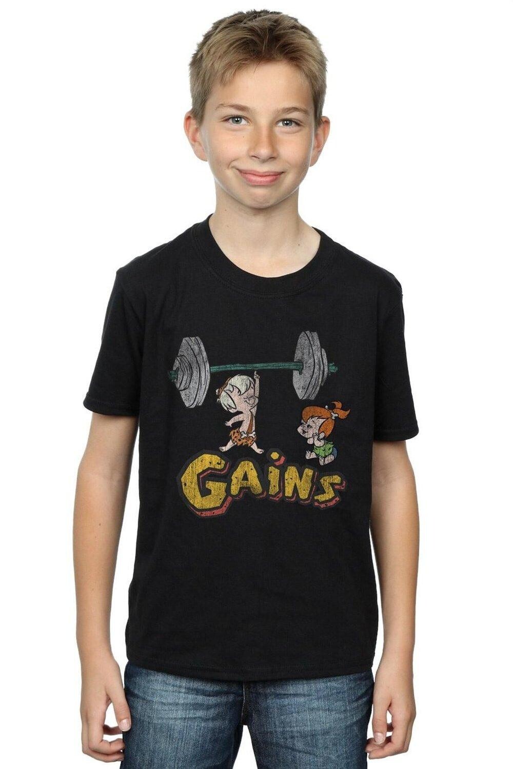 Бам Бам получил потертую футболку The Flintstones, черный
Бам Бам получил потертую футболку The Flintstones, черный