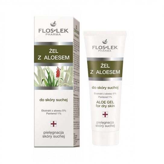 Флослек, Серия для сухой кожи, гель с алоэ для сухой кожи, 50 мл, FLOS-LEK