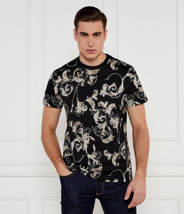 Футболка Versace Jeans Couture Slim Fit, черный / белый / бронзовый
Футболка Versace Jeans Couture Slim Fit, черный / белый / бронзовый