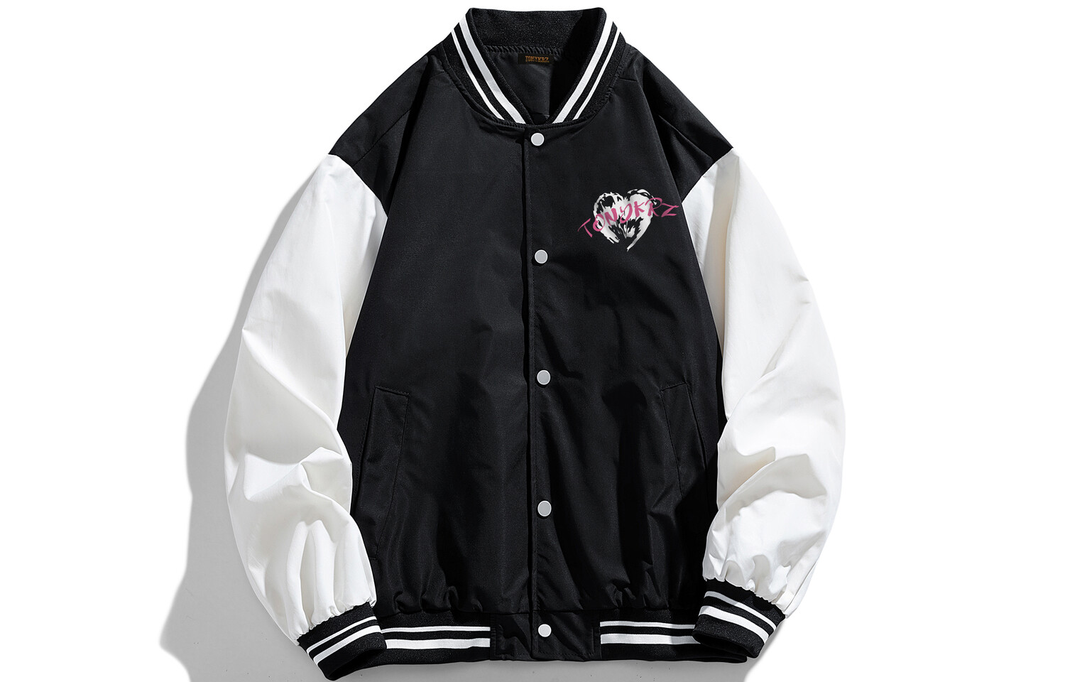 Бейсбольная куртка унисекс Tonykrz, слоновая кость 
Бейсбольная куртка унисекс Tonykrz, слоновая кость