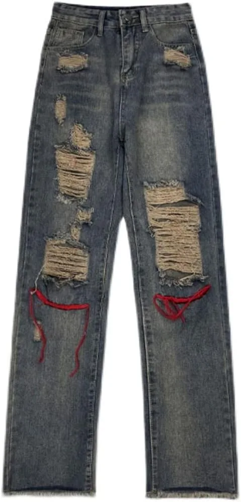 Женские повседневные рваные джинсы Posh с широкими штанинами Richingfu
Женские повседневные рваные джинсы Posh с широкими штанинами Richingfu