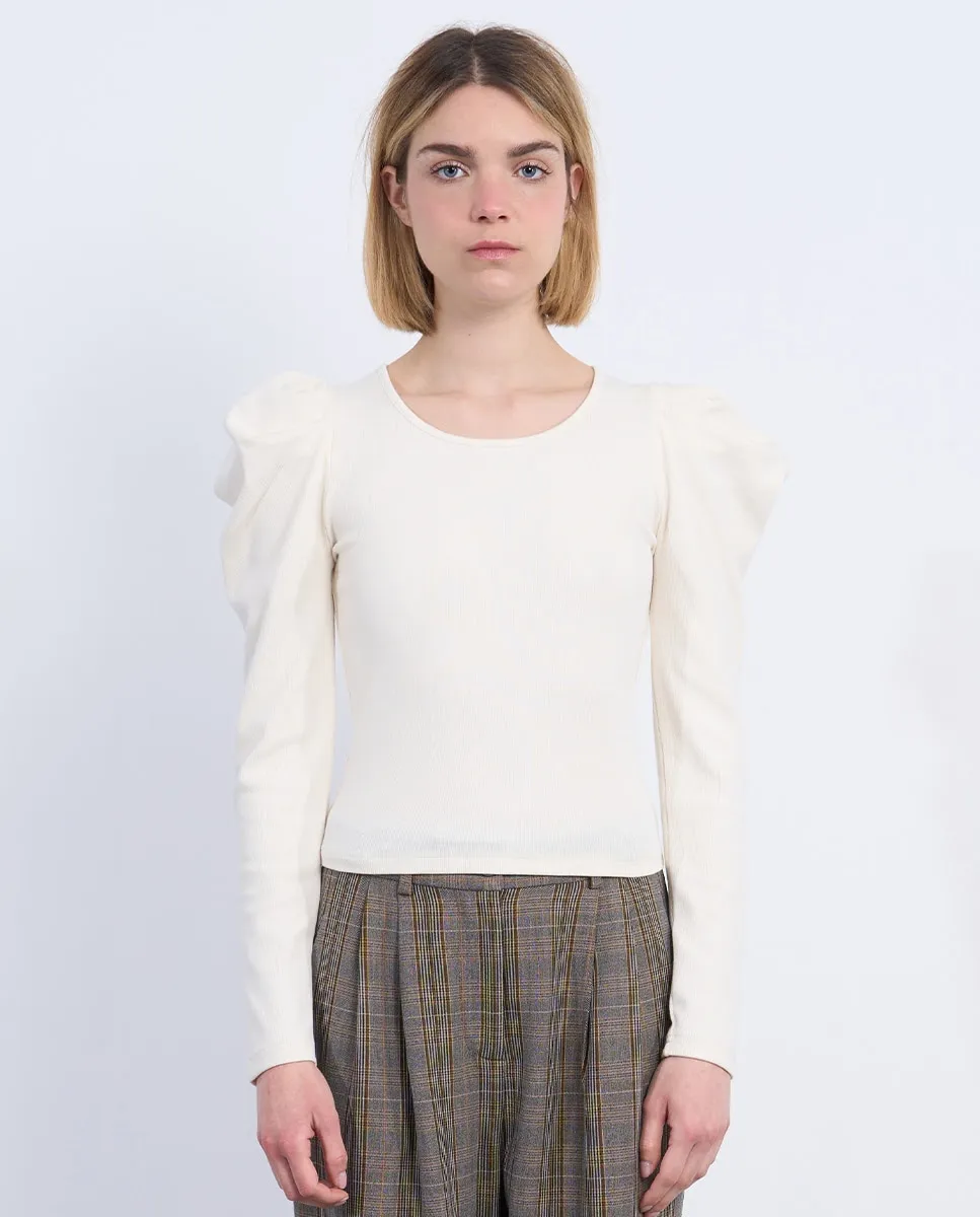 Женский топ с длинными рукавами и приспущенными плечами Lili Sidonio, белый
Женский топ с длинными рукавами и приспущенными плечами Lili Sidonio, белый