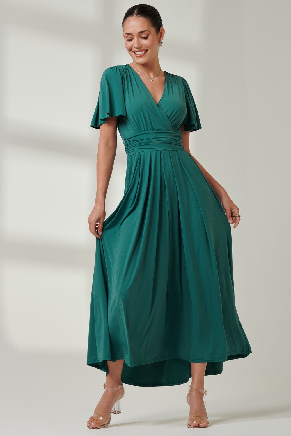 Платье макси из супергладкого джерси с рукавами ангела Jolie Moi, синий
Платье макси из супергладкого джерси с рукавами ангела Jolie Moi, синий