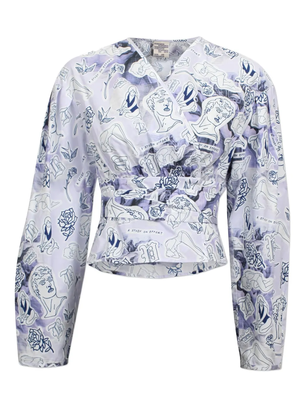 Блузка с графичным принтом Baum Und Pferdgarten, синий
Блузка с графичным принтом Baum Und Pferdgarten, синий