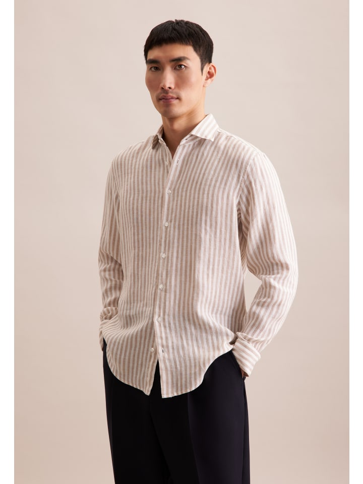 Рубашка Seidensticker, бежевый
Рубашка Seidensticker, бежевый