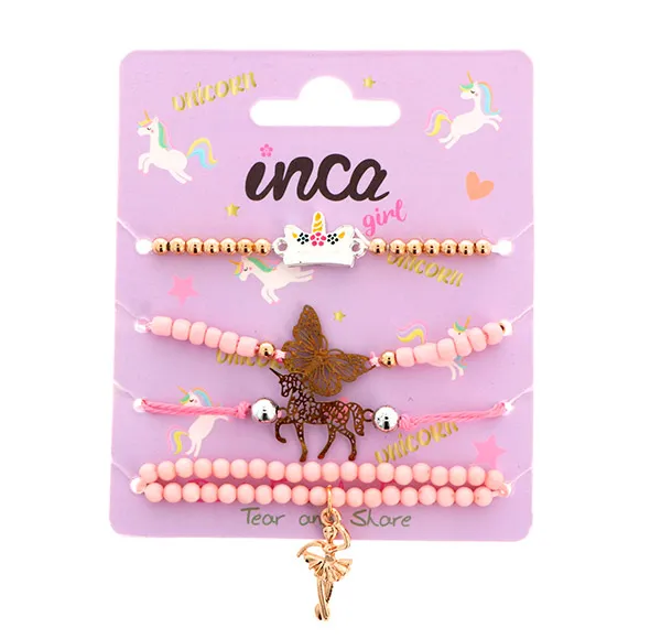 Набор из 4-х эластичных браслетов с декором Tear And Share Inca, 4 UD
Набор из 4-х эластичных браслетов с декором Tear And Share Inca, 4 UD