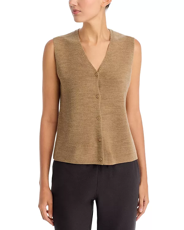 Шерстяной жилет Eileen Fisher, бежевый
Шерстяной жилет Eileen Fisher, бежевый