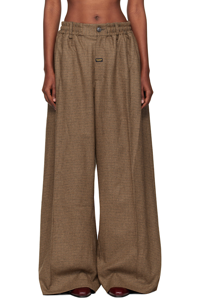 Брюки с очень широкими штанинами, классического кроя Martine Rose, коричневый
Брюки с очень широкими штанинами, классического кроя Martine Rose, коричневый