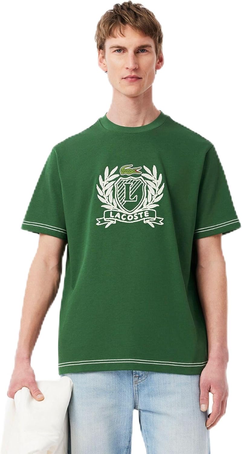 Мужская футболка LACOSTE с французским графическим принтом, вышитая вручную, зеленый
Мужская футболка LACOSTE с французским графическим принтом, вышитая вручную, зеленый