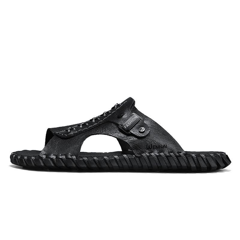 Wen Nai Тапочки-слайды мужские с резиновой строчкой, износостойкие, черные
Wen Nai Тапочки-слайды мужские с резиновой строчкой, износостойкие, черные