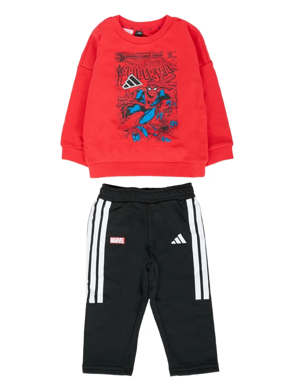 Спортивный костюм с логотипом Adidas Kids, красный
Спортивный костюм с логотипом Adidas Kids, красный