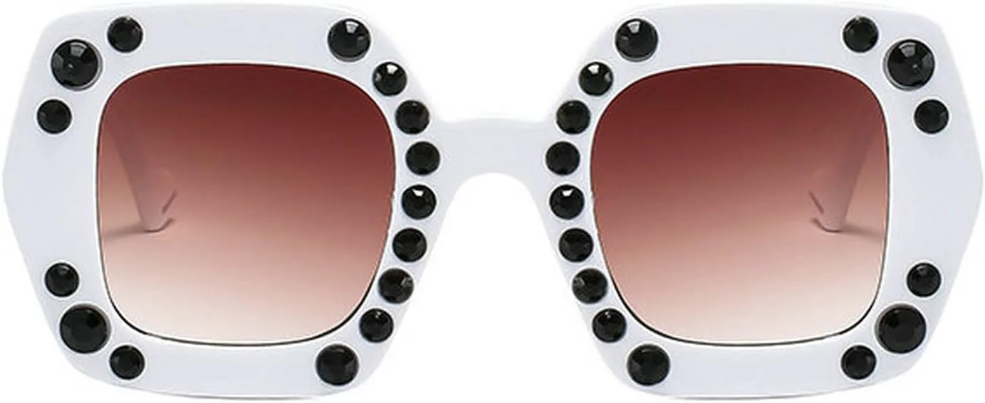 Солнцезащитные очки COTIA Square Diamond для женщин и мужчин, увеличенного размера, с градиентным многоугольным кристальным декором, элегантным оформлением, White
Солнцезащитные очки COTIA Square Diamond для женщин и мужчин, увеличенного размера, с градиентным многоугольным кристальным декором, элегантным оформлением, White