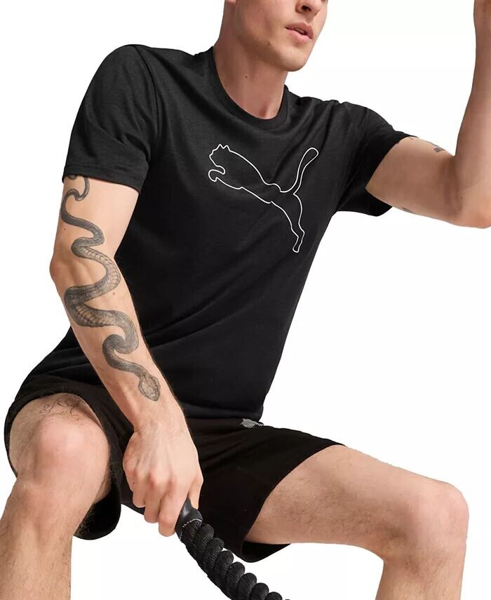 Мужская тренировочная футболка с графическим логотипом Performance Cat Puma, черный
Мужская тренировочная футболка с графическим логотипом Performance Cat Puma, черный