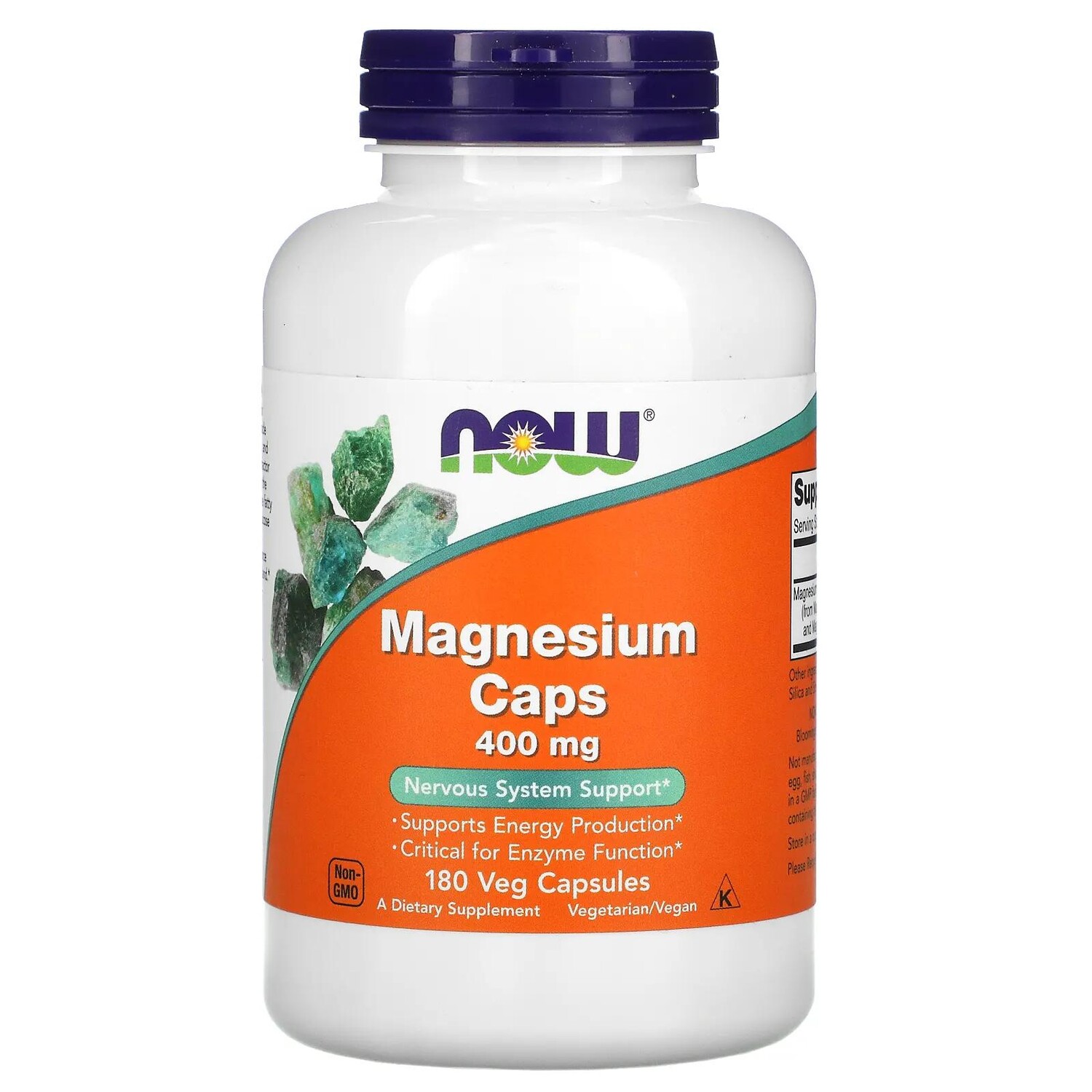 Now Foods Magnesium Caps 400 mg 180 Capsules 
Now Foods Magnesium Caps 400 mg 180 Capsules