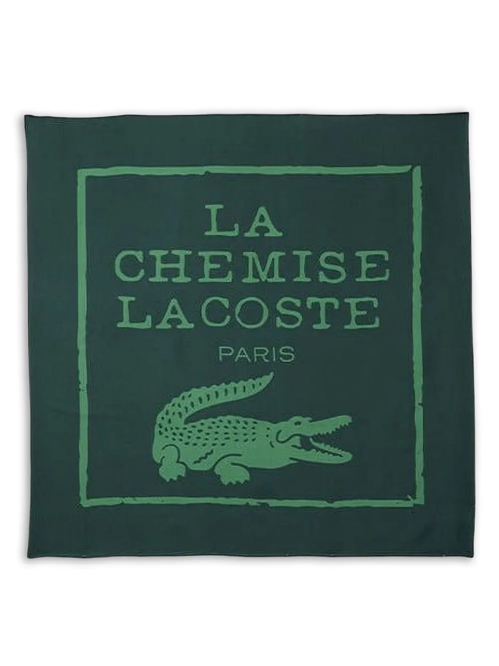 Шелковый шарф с принтом Lacoste, зеленый
Шелковый шарф с принтом Lacoste, зеленый