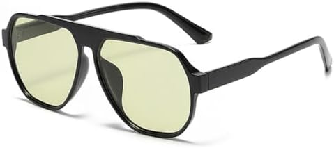 Модные солнцезащитные очки большого размера для женщин, ретро-очки желто-зеленого цвета с защитой от УФ-излучения UV400, трендовые солнцезащитные очки для мужчин MTZJH, Black Green
Модные солнцезащитные очки большого размера для женщин, ретро-очки желто-зеленого цвета с защитой от УФ-излучения UV400, трендовые солнцезащитные очки для мужчин MTZJH, Black Green