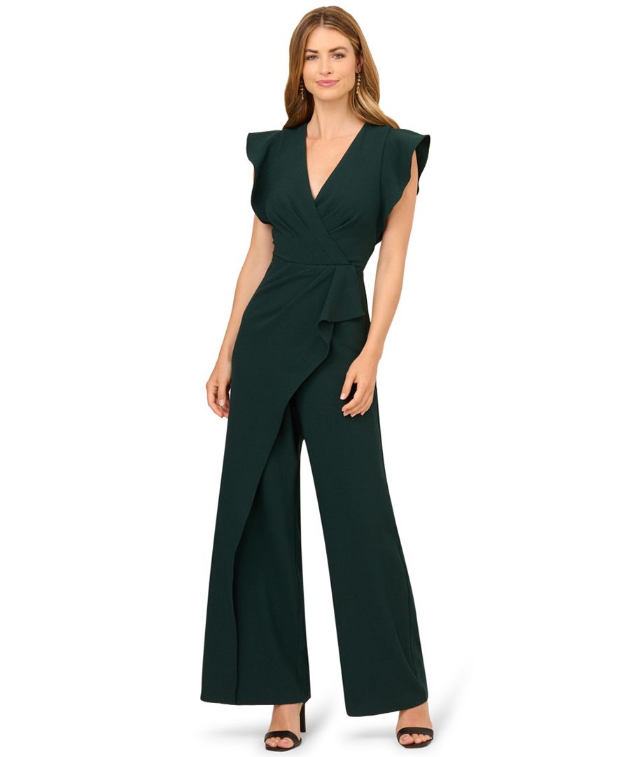 Женский комбинезон с V-образным вырезом и накладкой из крепа Adrianna Papell, Dark Green
Женский комбинезон с V-образным вырезом и накладкой из крепа Adrianna Papell, Dark Green