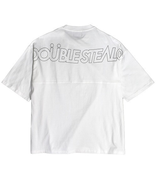 Футболка со спущенными плечами, свободного кроя, бренд DOUBLE STEAL, цвет белый/черный
Футболка со спущенными плечами, свободного кроя, бренд DOUBLE STEAL, цвет белый/черный