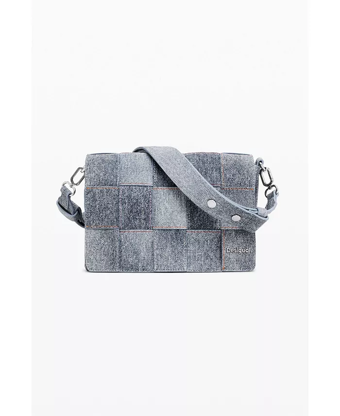Женская сумка среднего размера с плетеным эффектом денима Desigual, синий
Женская сумка среднего размера с плетеным эффектом денима Desigual, синий