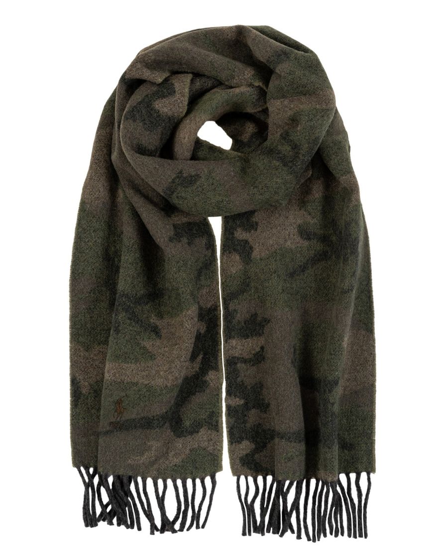 Мужской жаккардовый шарф с камуфляжным рисунком Polo Ralph Lauren, Olive Camo/ Brown
Мужской жаккардовый шарф с камуфляжным рисунком Polo Ralph Lauren, Olive Camo/ Brown