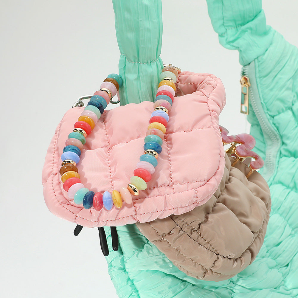 Мини-сумка-кошелек из стеганого пуховика / подвеска на сумку FASHNZFAB, розовый
Мини-сумка-кошелек из стеганого пуховика / подвеска на сумку FASHNZFAB, розовый