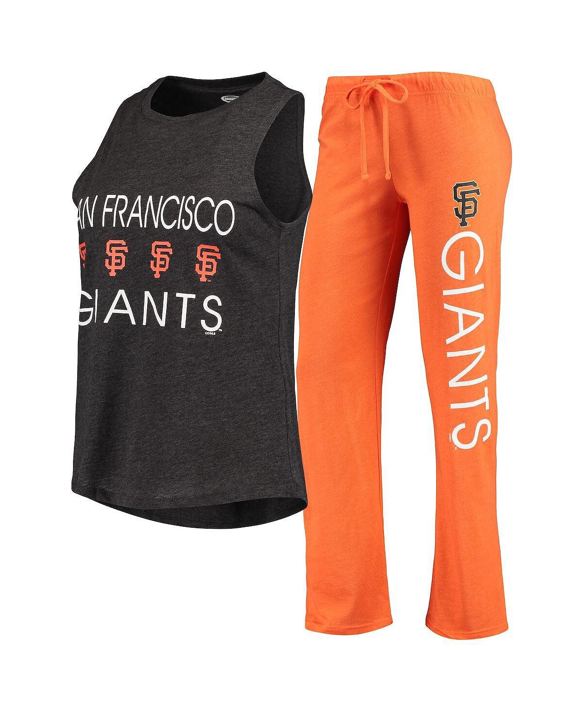 Женская оранжево-черная майка San Francisco Giants Meter Muscle и брюки для сна Concepts Sport
Женская оранжево-черная майка San Francisco Giants Meter Muscle и брюки для сна Concepts Sport