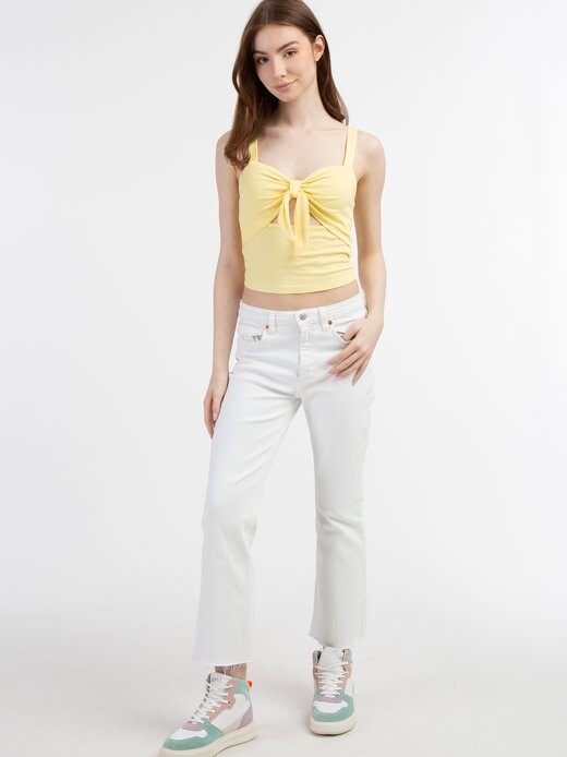 Топ с ремешками в рубчик Mymo, желтый
Топ с ремешками в рубчик Mymo, желтый