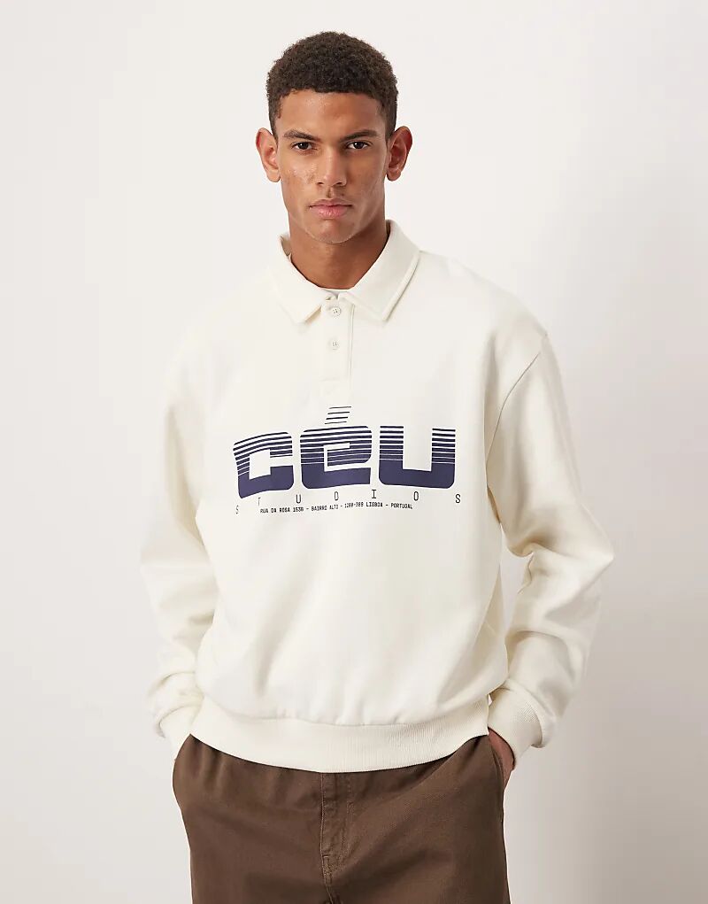 Толстовка поло свободного кроя ASOS DESIGN с принтом кремового цвета
Толстовка поло свободного кроя ASOS DESIGN с принтом кремового цвета