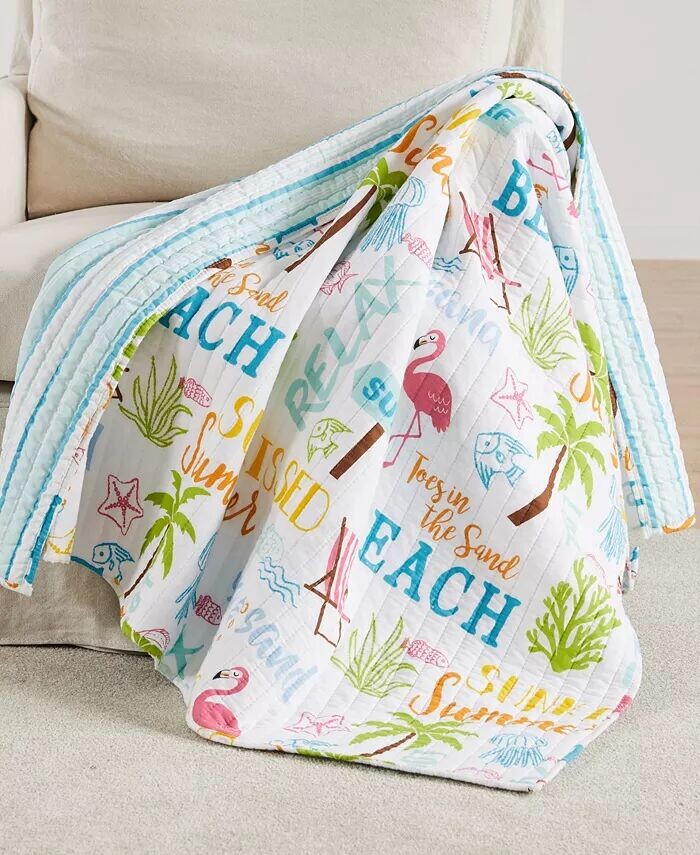 Двусторонний стеганый плед Homthreads Rowan Days, 50 x 60 дюймов Levtex, мультиколор
Двусторонний стеганый плед Homthreads Rowan Days, 50 x 60 дюймов Levtex, мультиколор