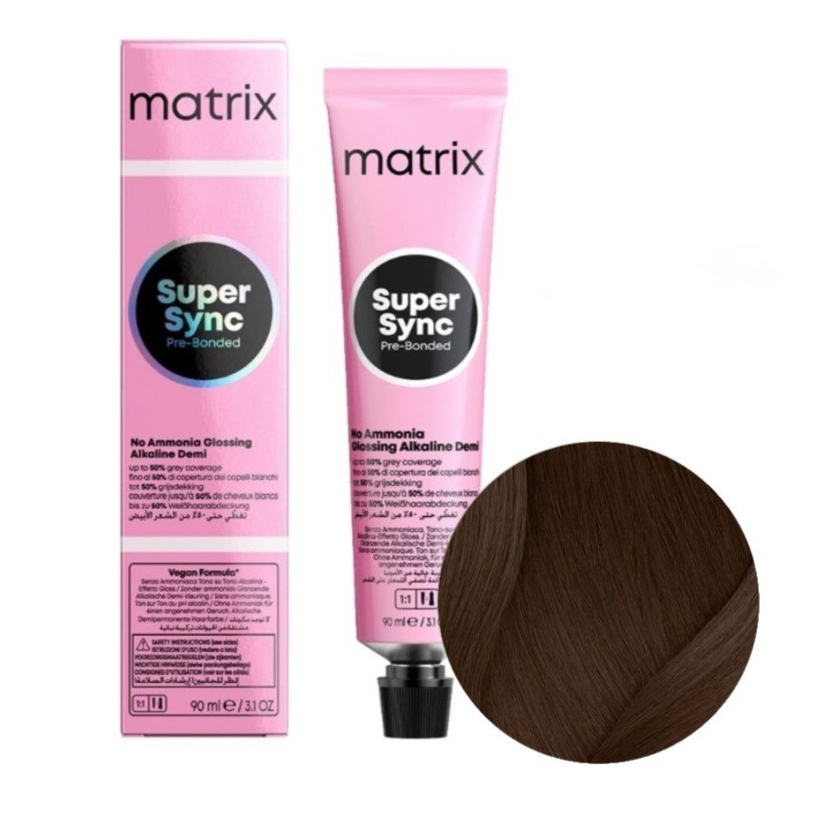 Тонер для волос MATRIX SUPER SYNC 5NN - Светло-коричневый, натуральный, усиленный - 90 мл
Тонер для волос MATRIX SUPER SYNC 5NN - Светло-коричневый, натуральный, усиленный - 90 мл