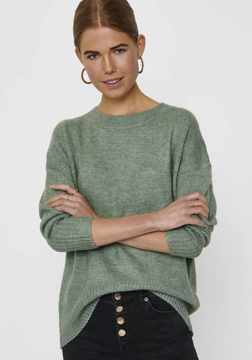 Only свитер с круглым вырезом "ONLNANJING L/S PULLOVER KNT NOOS", зеленый 
Only свитер с круглым вырезом "ONLNANJING L/S PULLOVER KNT NOOS", зеленый